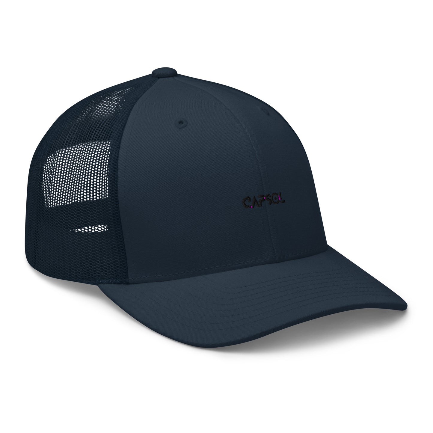 CapSol - black thread - Retro Trucker Cap