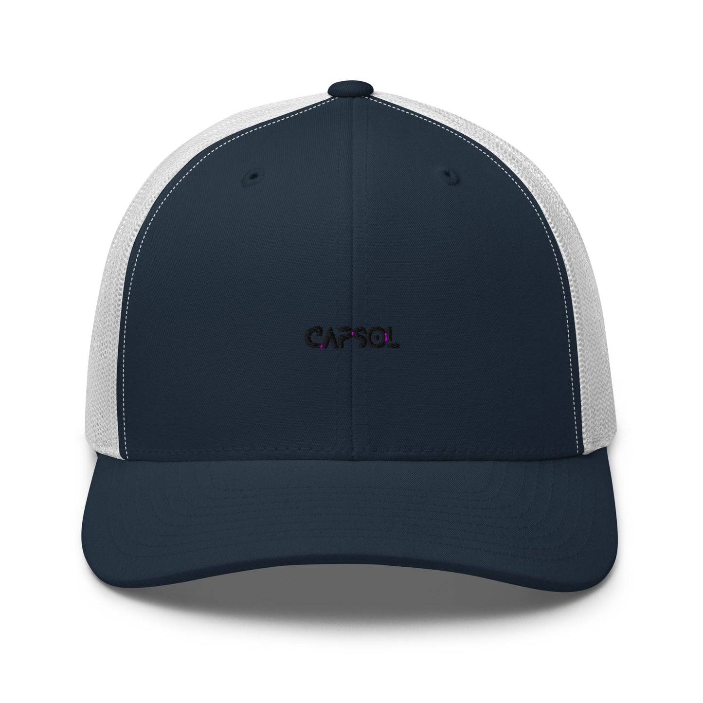 CapSol - black thread - Retro Trucker Cap