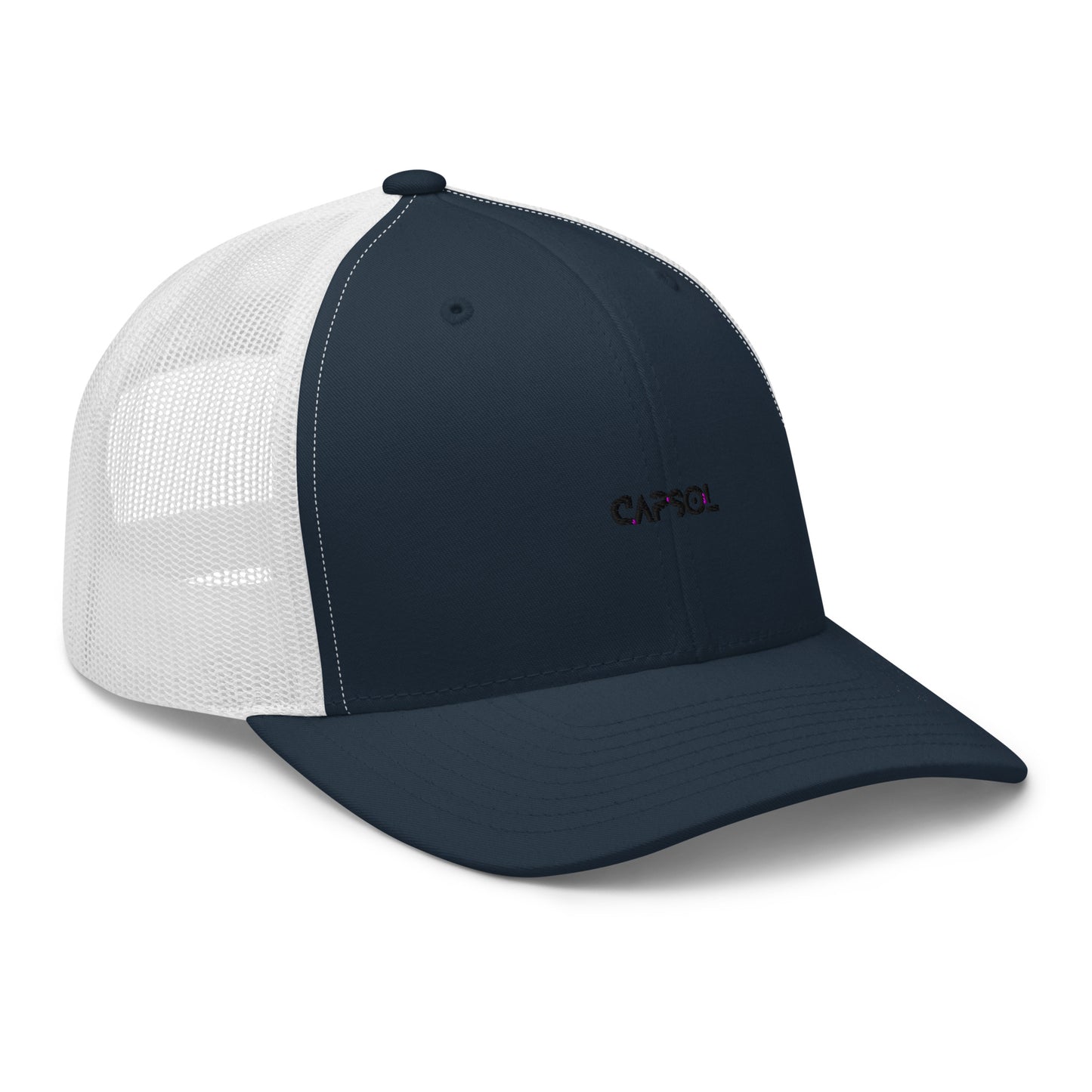CapSol - black thread - Retro Trucker Cap