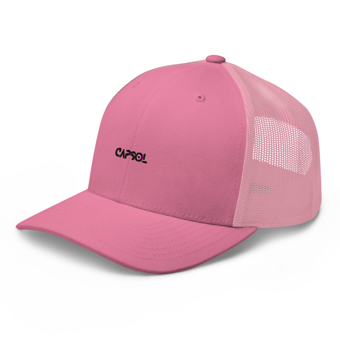 CapSol - black thread - Retro Trucker Cap