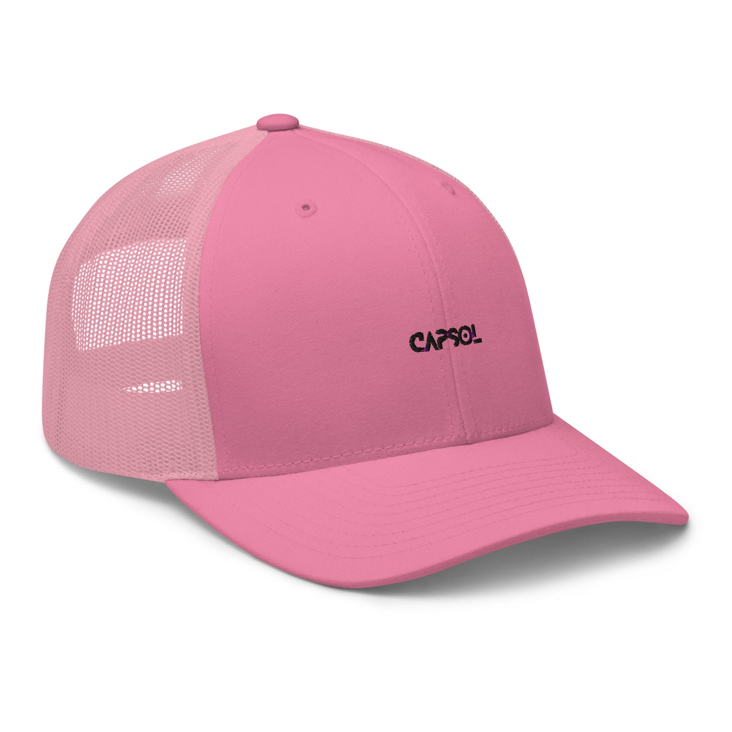 CapSol - black thread - Retro Trucker Cap