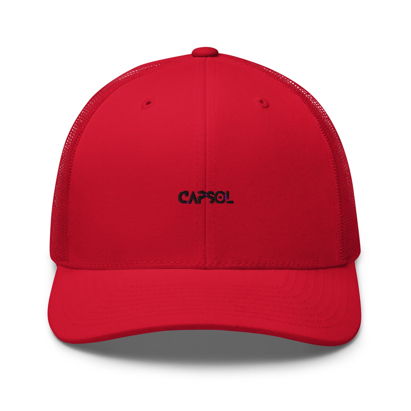 CapSol - black thread - Retro Trucker Cap