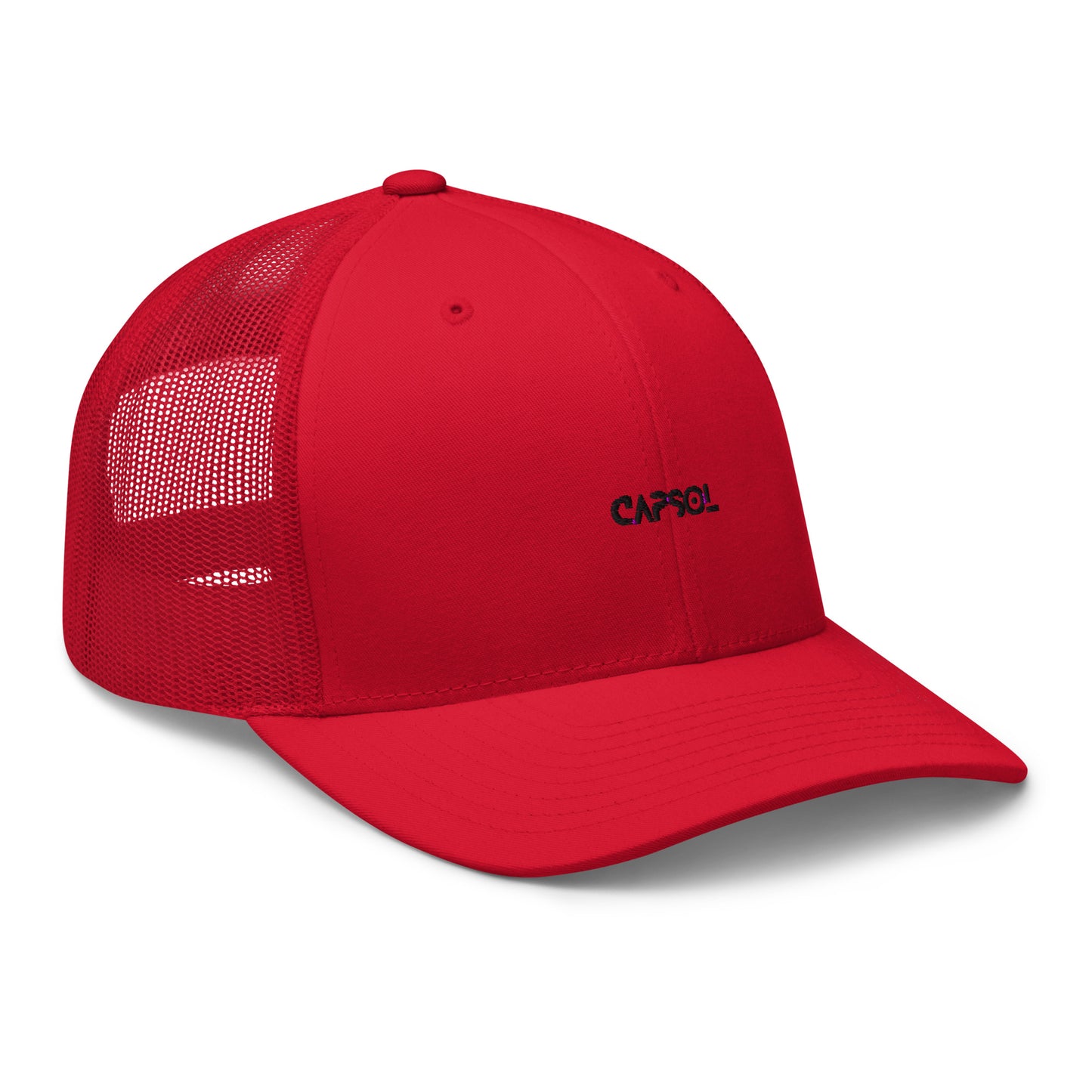 CapSol - black thread - Retro Trucker Cap