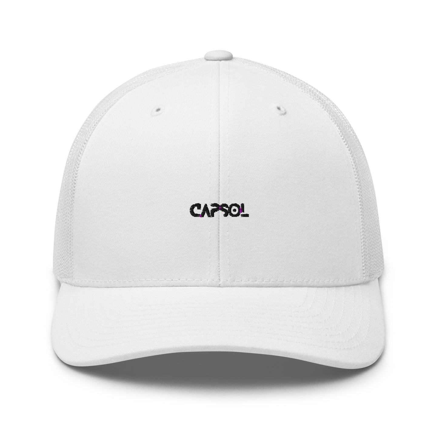 CapSol - black thread - Retro Trucker Cap