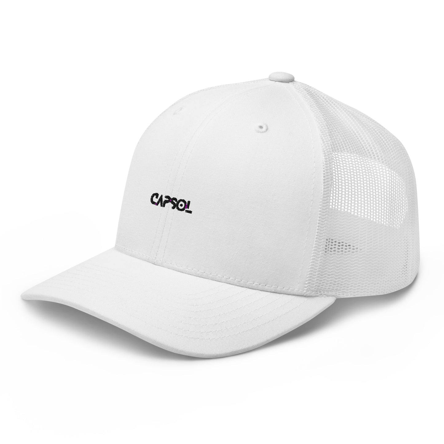CapSol - black thread - Retro Trucker Cap
