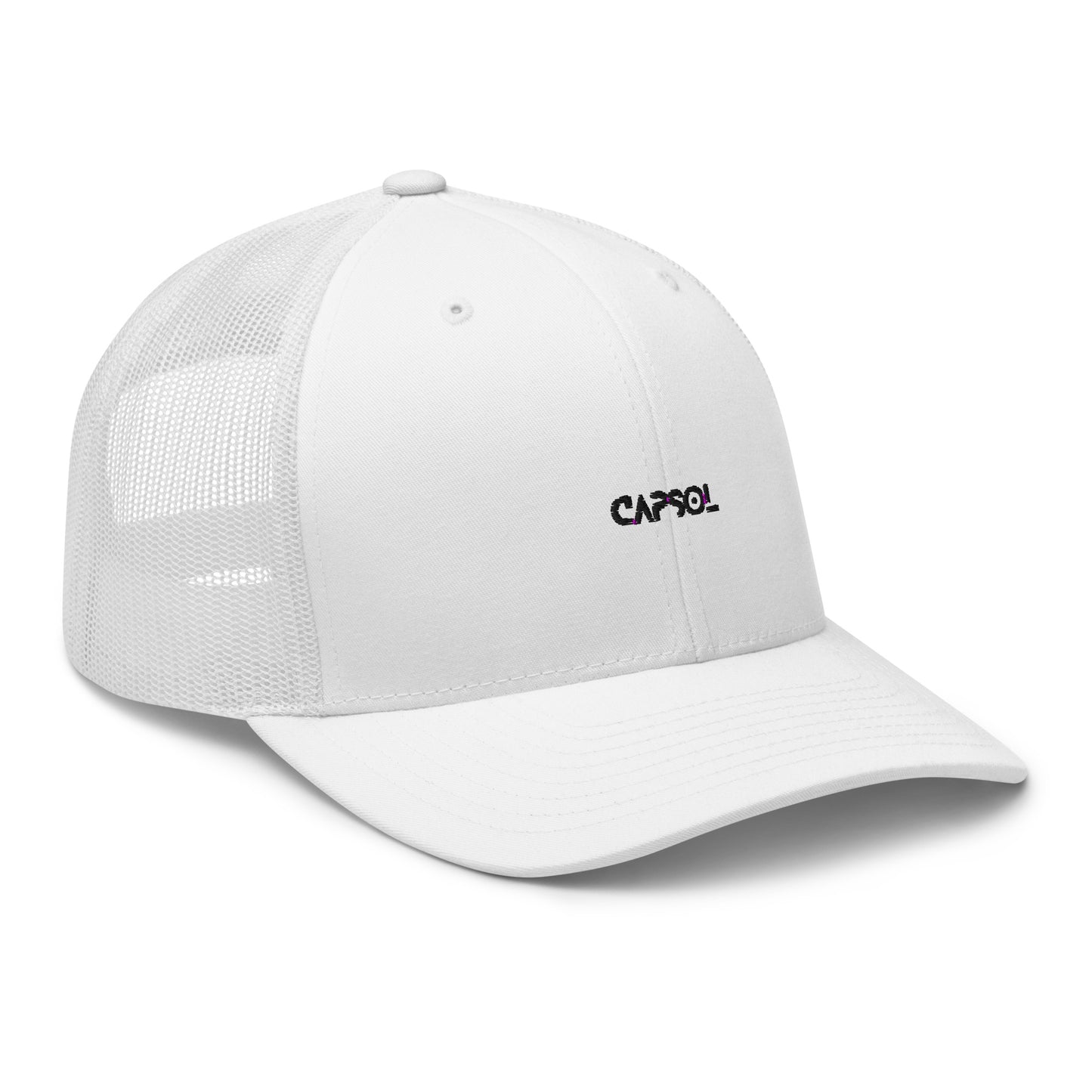 CapSol - black thread - Retro Trucker Cap