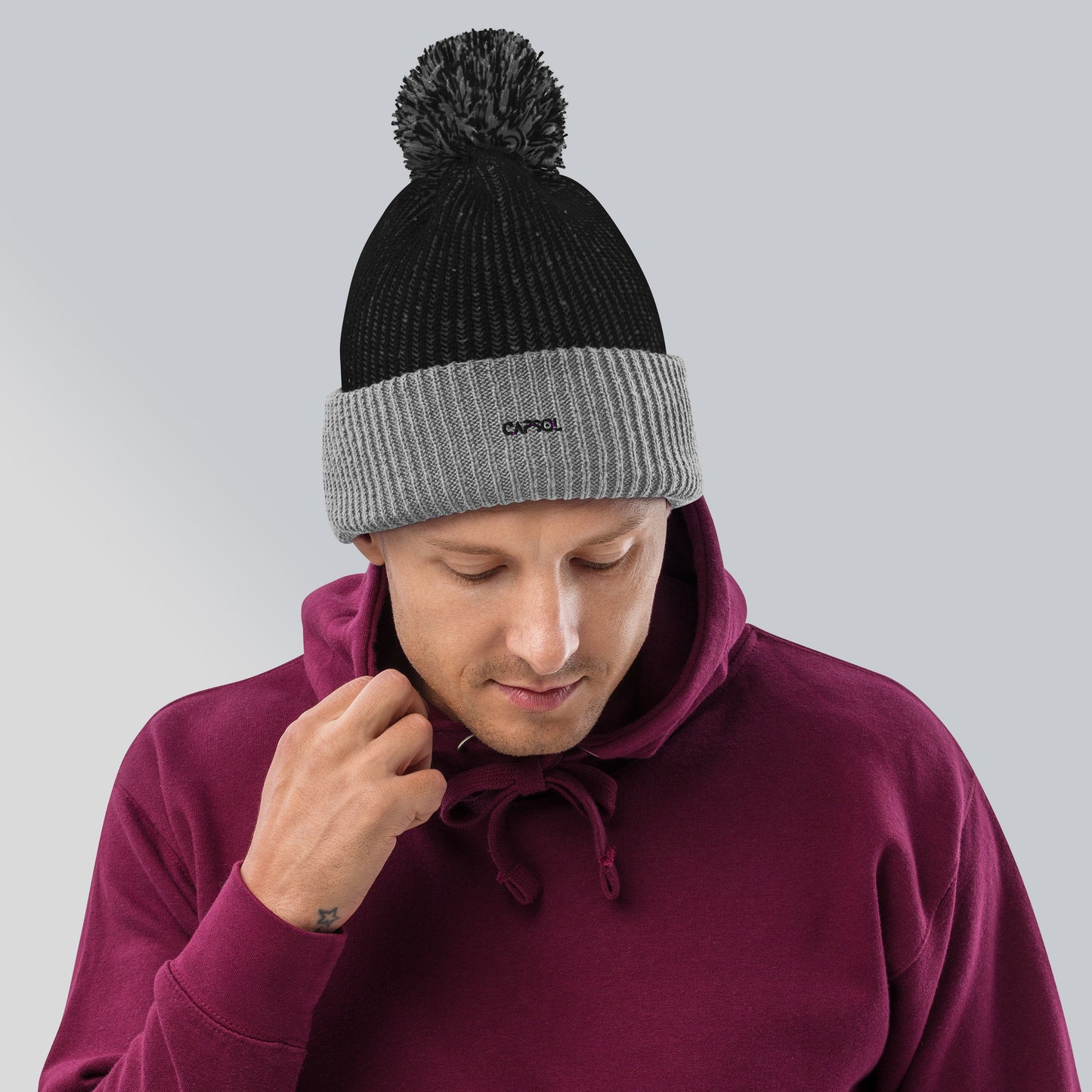 CapSol - black thread - Speckled Beanie