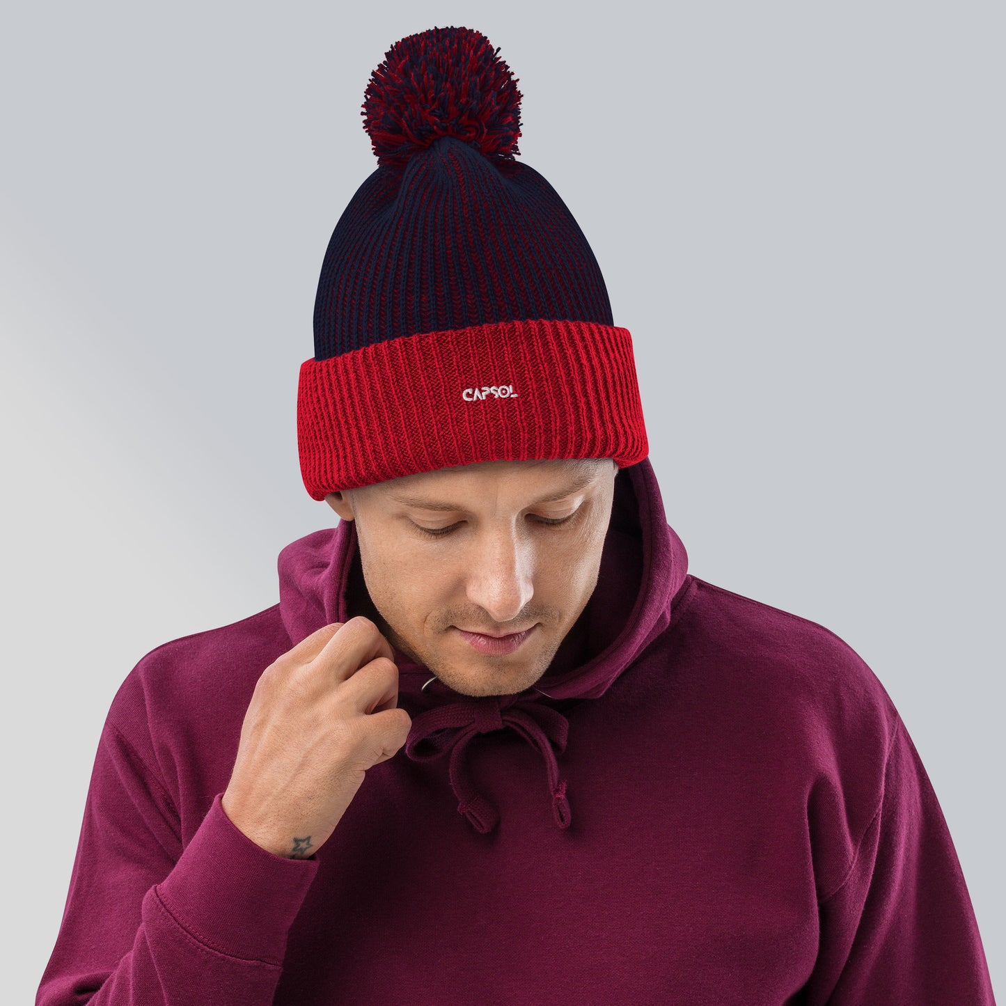 CapSol - white thread - Speckled Beanie