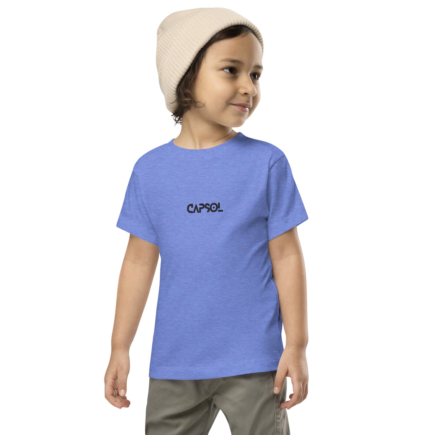 CapSol (front ) - black thread - TODDLER Short Sleeve Tee