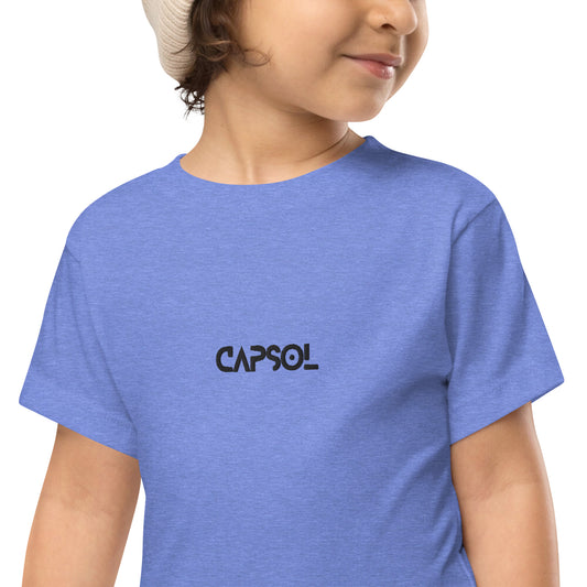 CapSol (front ) - black thread - TODDLER Short Sleeve Tee