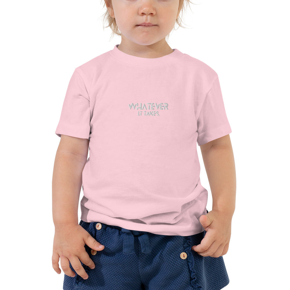 Whatever it takes (front ) - white thread - TODDLER Short Sleeve Tee