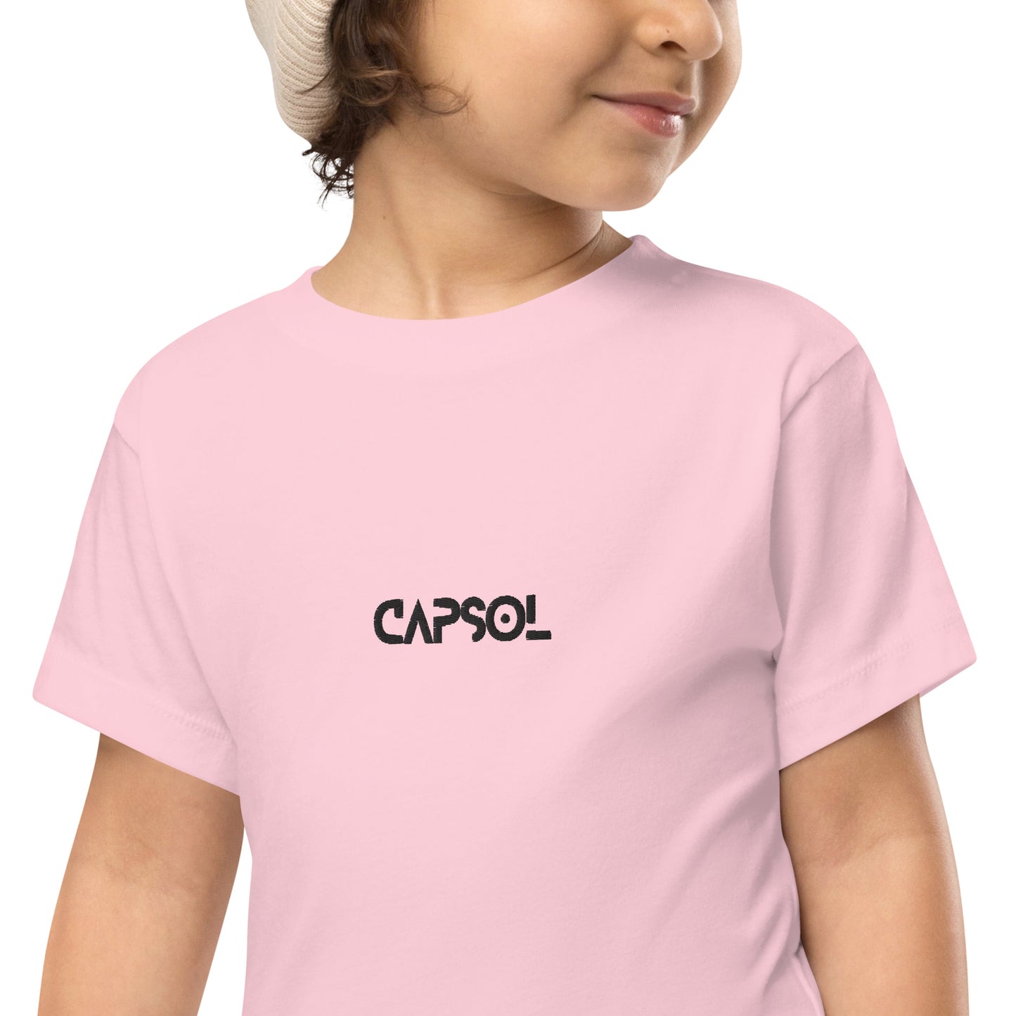CapSol (front ) - black thread - TODDLER Short Sleeve Tee