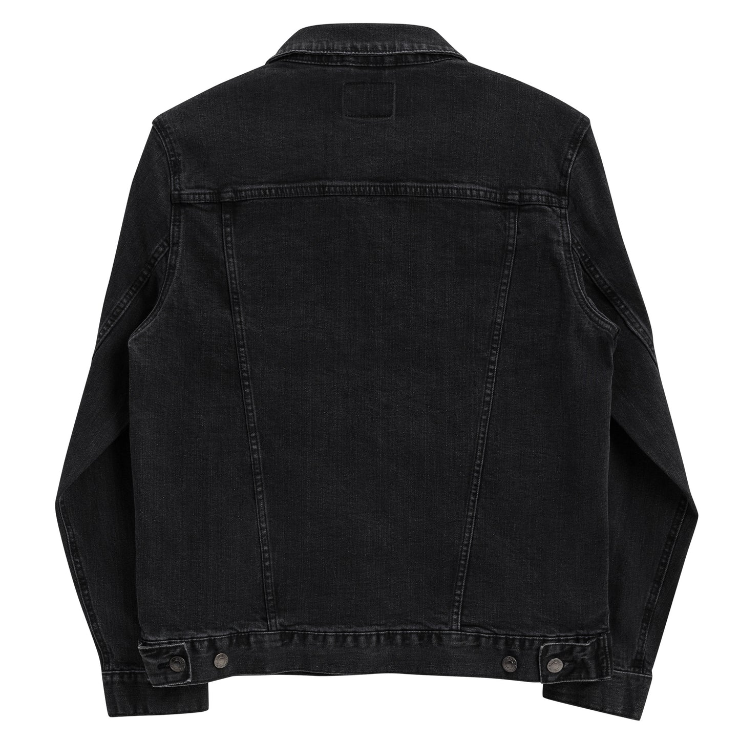 CapSol (front left) - white thread - Unisex denim jacket