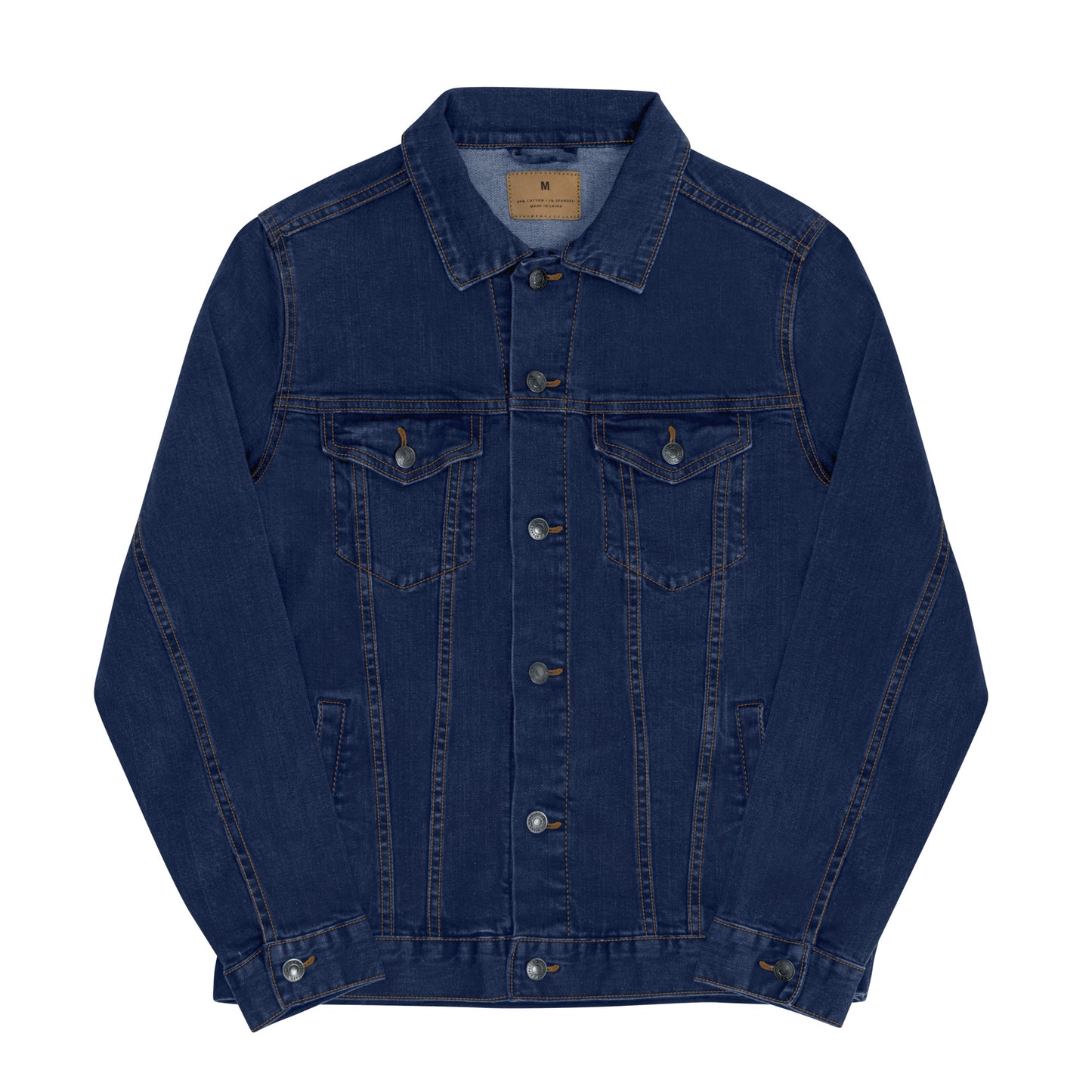 Whatever it takes (back) - white thread - denim jacket