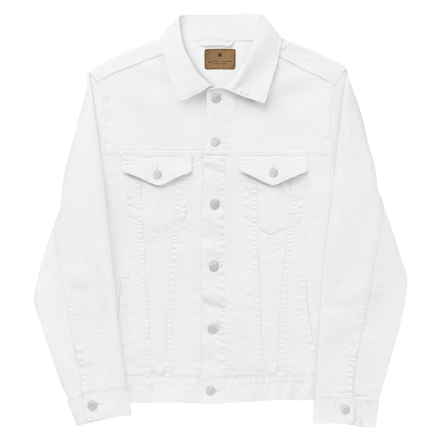 CapSol (back) - white thread - Denim jacket