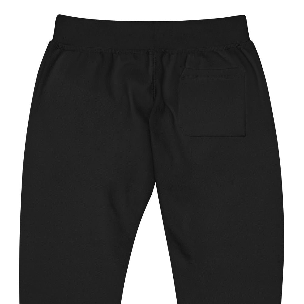 CapSol (front left) - bright red thread - fleece sweatpants