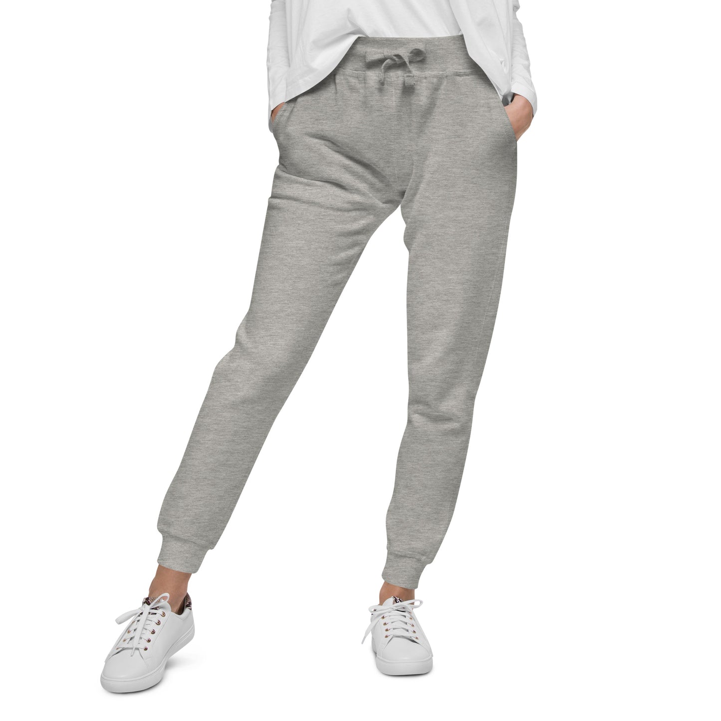 CapSol (pocket) - pink text - Women's fleece sweatpants