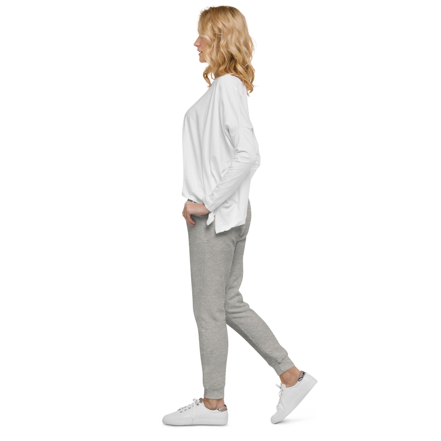 CapSol (front left) - pink thread - Women's fleece sweatpants