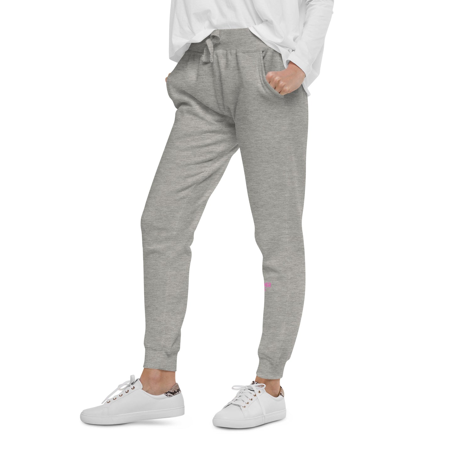 Whatever it takes (front left) - pink thread - Women's fleece sweatpants