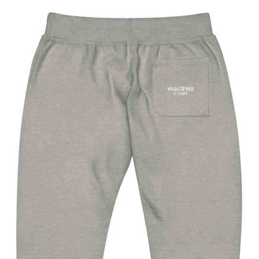 Whatever it takes (pocket) - white thread - fleece sweatpants