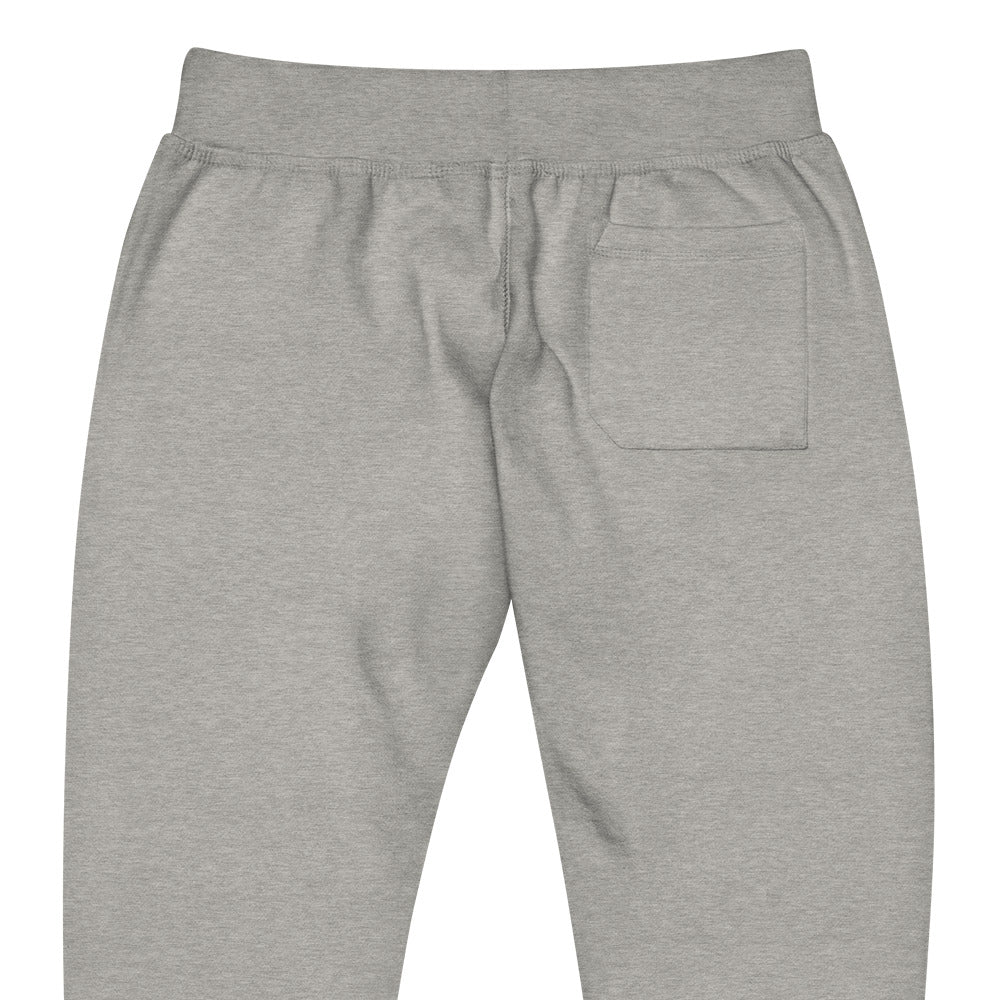 CapSol (front left) - bright red thread - fleece sweatpants