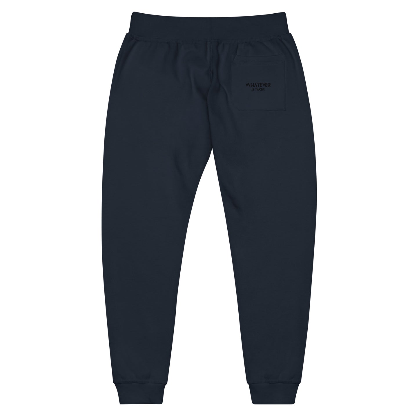 Whatever it takes (pocket) - black thread - fleece sweatpants