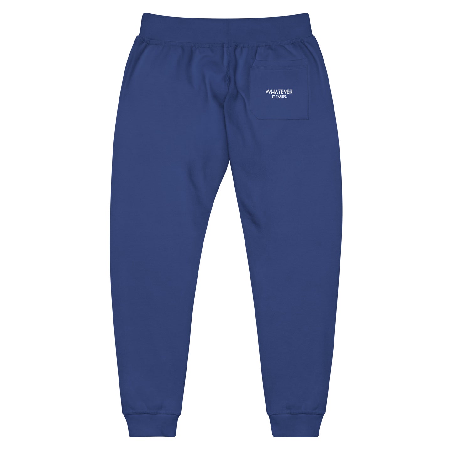 Whatever it takes (pocket) - white thread - fleece sweatpants