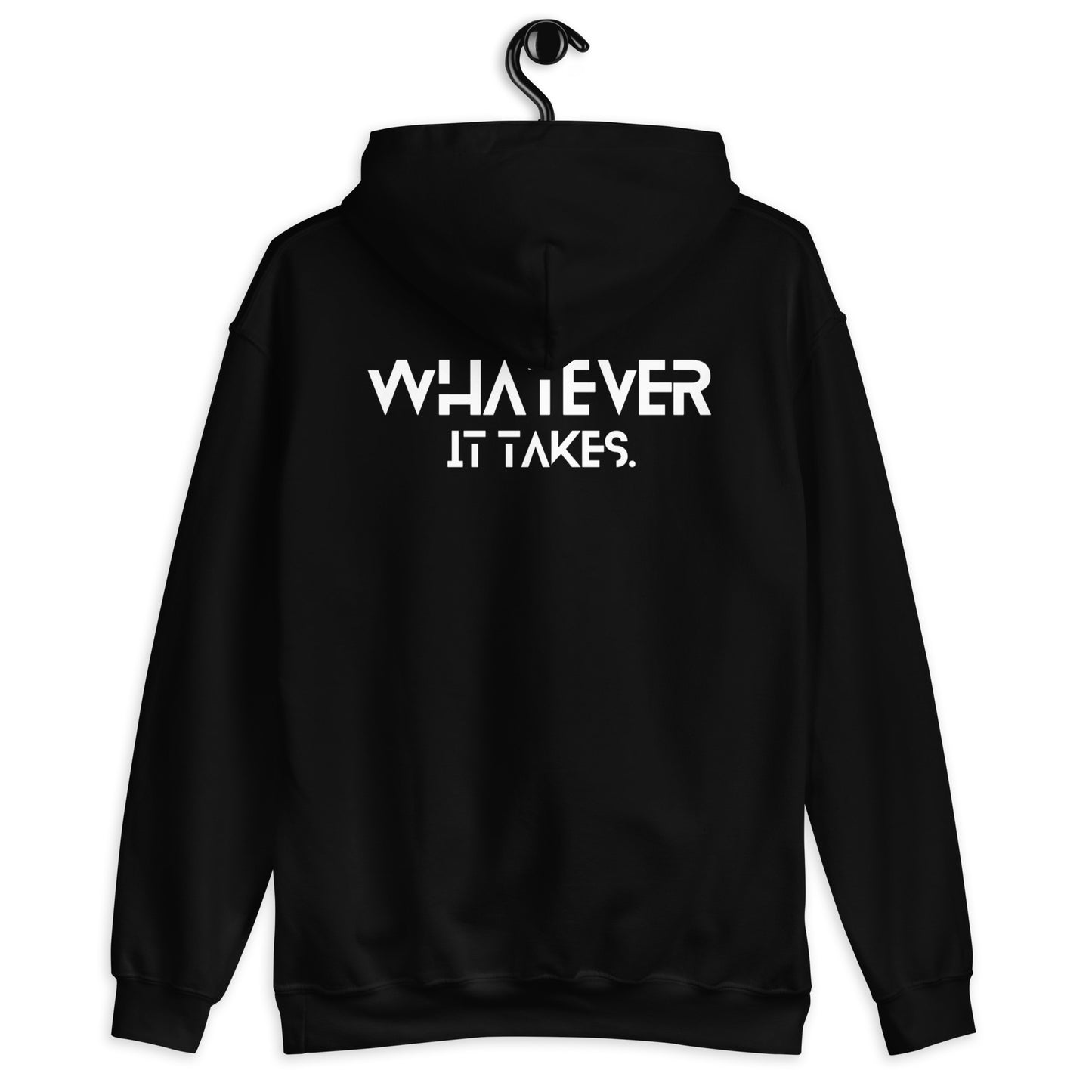 CapSol (front) / Whatever it takes (back) - white thread - Unisex Hoodie Gildan