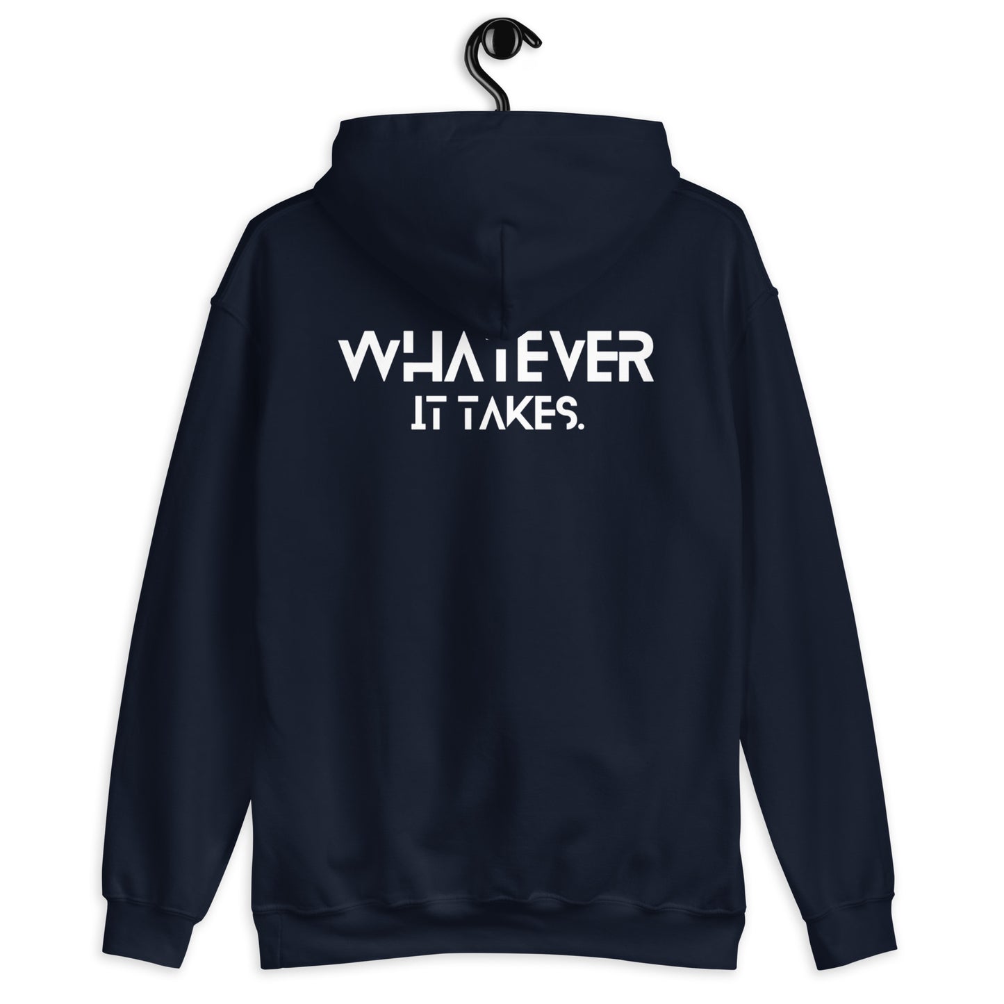 CapSol (front) / Whatever it takes (back) - white thread - Unisex Hoodie Gildan