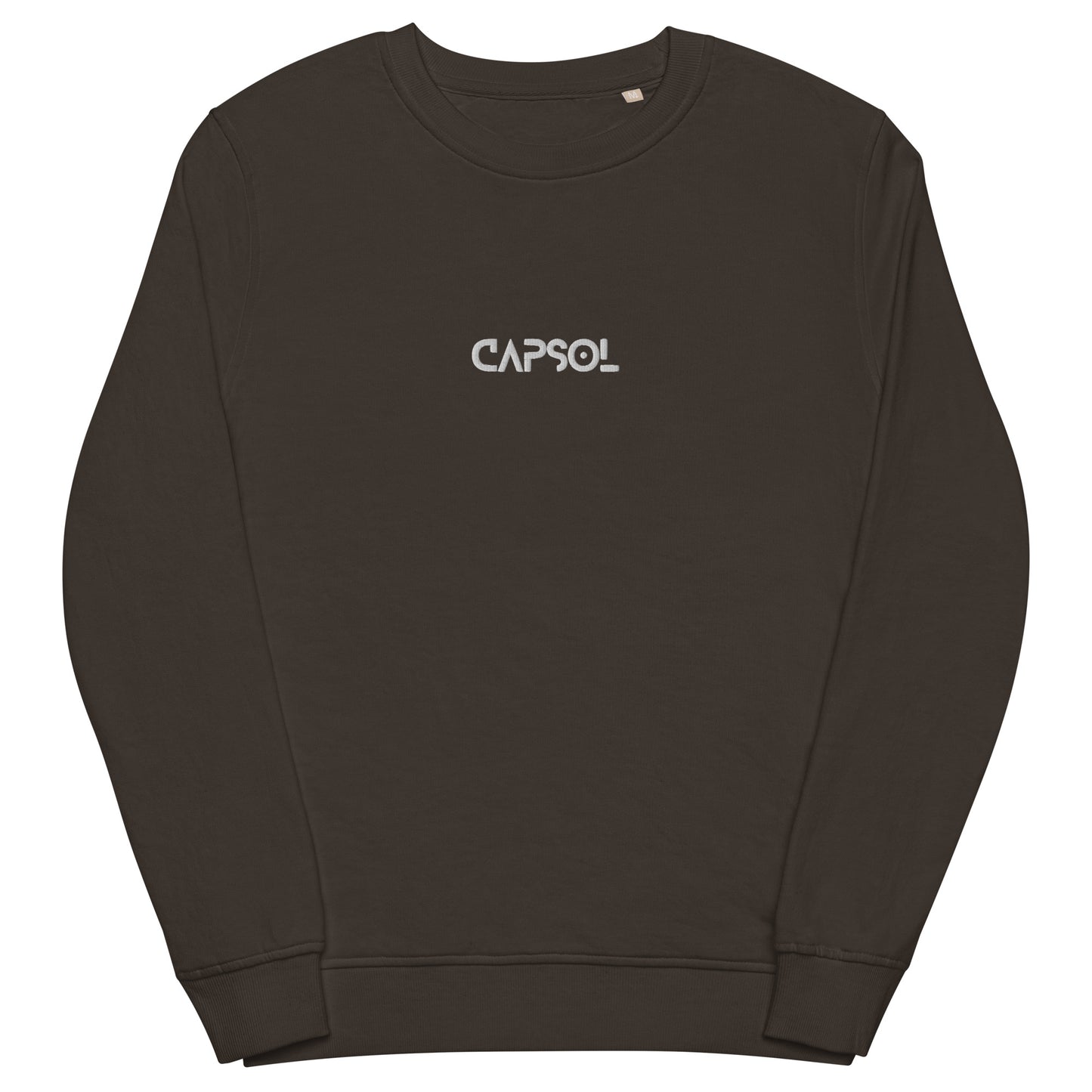 CapSol (front) - white thread - Unisex organic sweatshirt