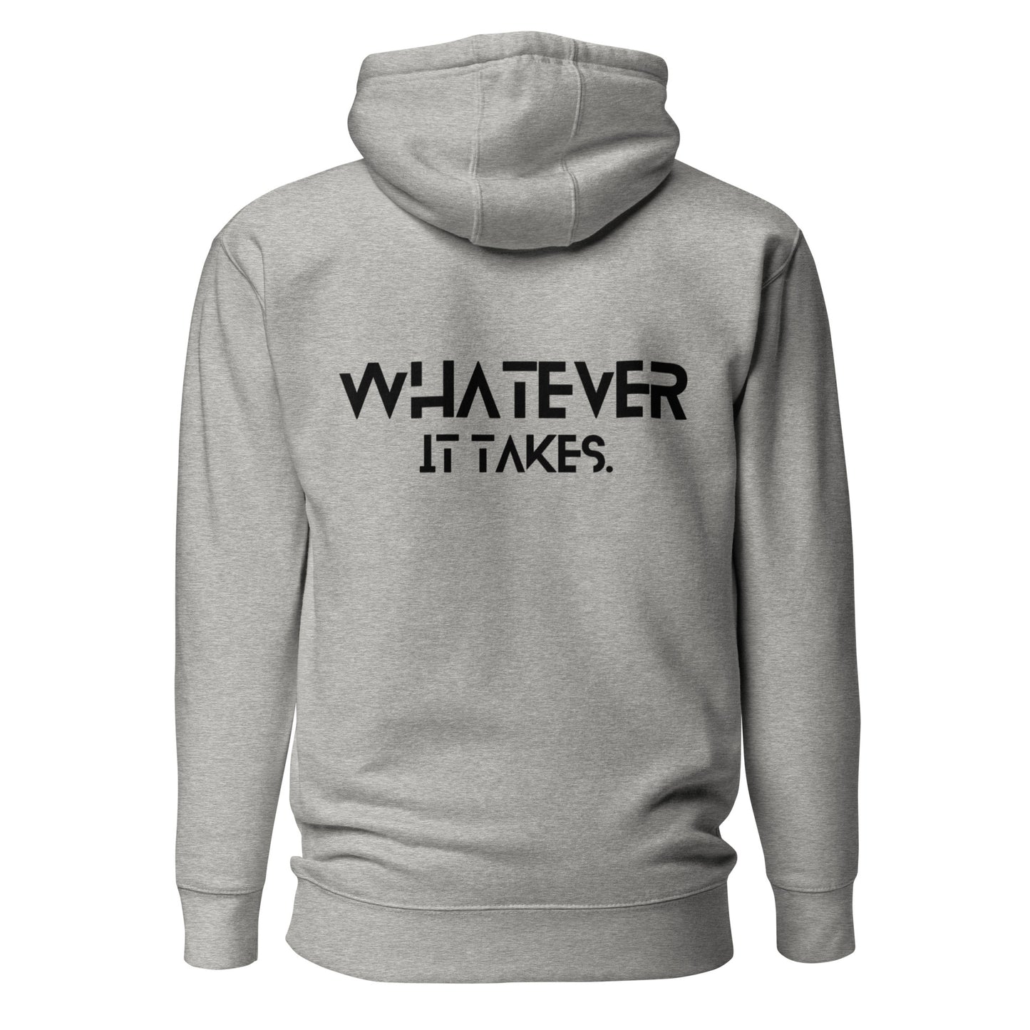 CapSol (front) / Whatever it takes (back) - black thread- Unisex Hoodie