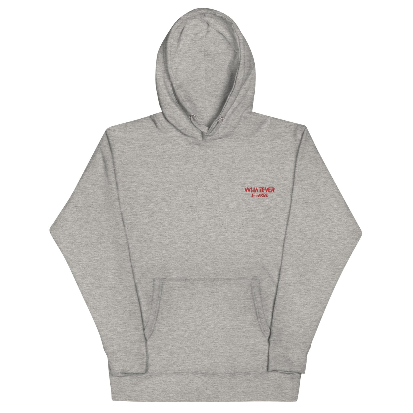 Whatever it takes (front left) - red thread - Hoodie