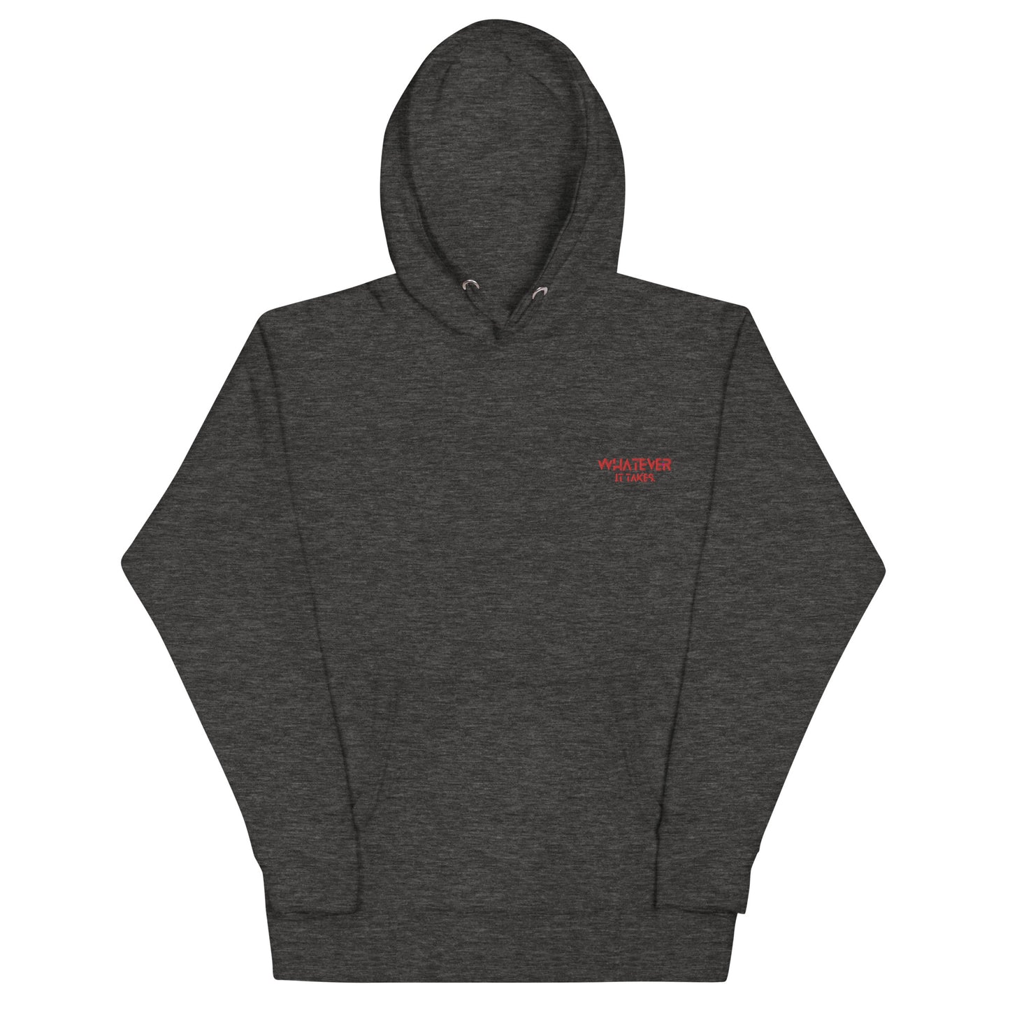 Whatever it takes (front left) - red thread - Hoodie