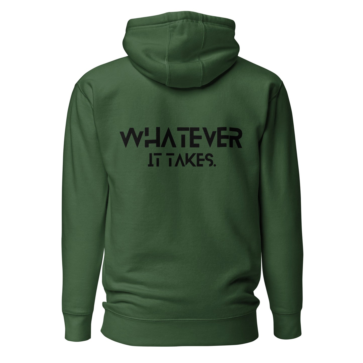 CapSol (front) / Whatever it takes (back) - black thread- Unisex Hoodie