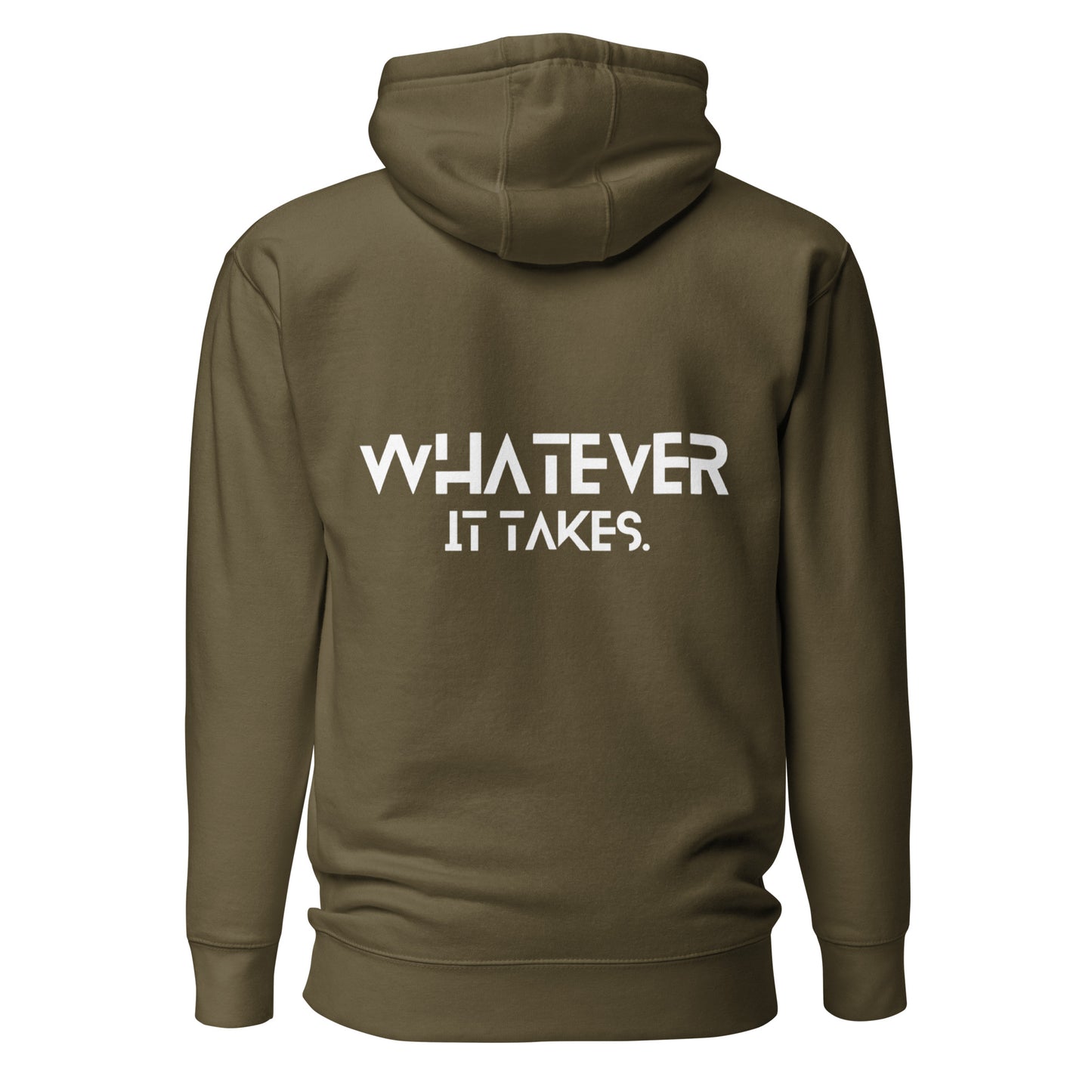 CapSol (front) / Whatever it takes (back) - white thread - Unisex Hoodie