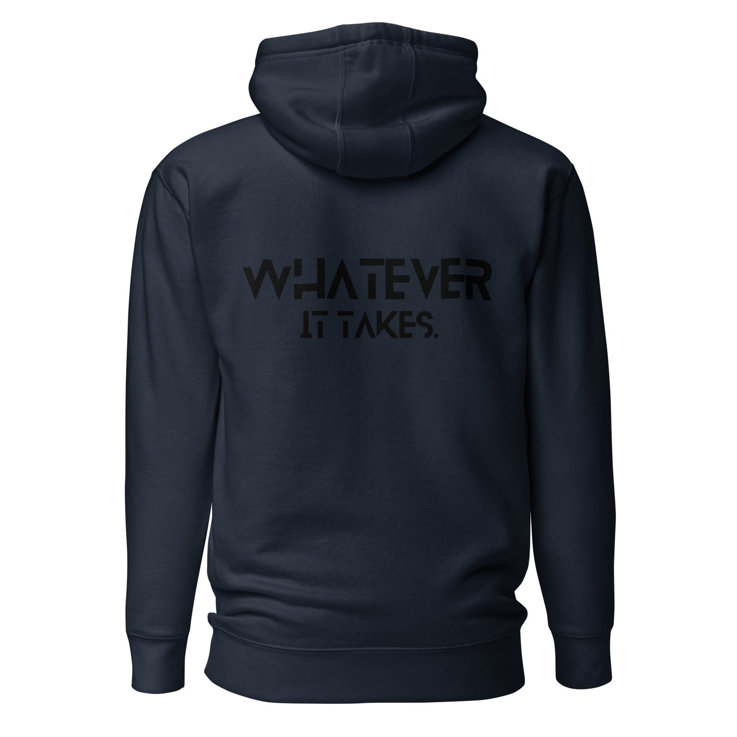 CapSol (front) / Whatever it takes (back) - black thread- Unisex Hoodie