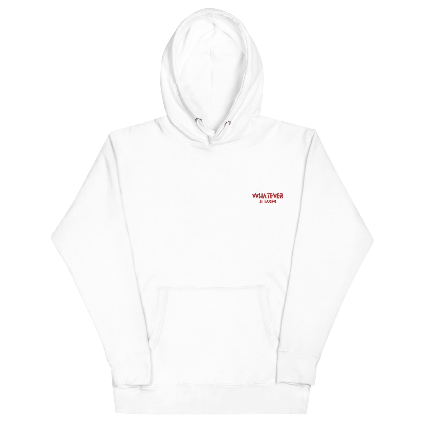 Whatever it takes (front left) - red thread - Hoodie