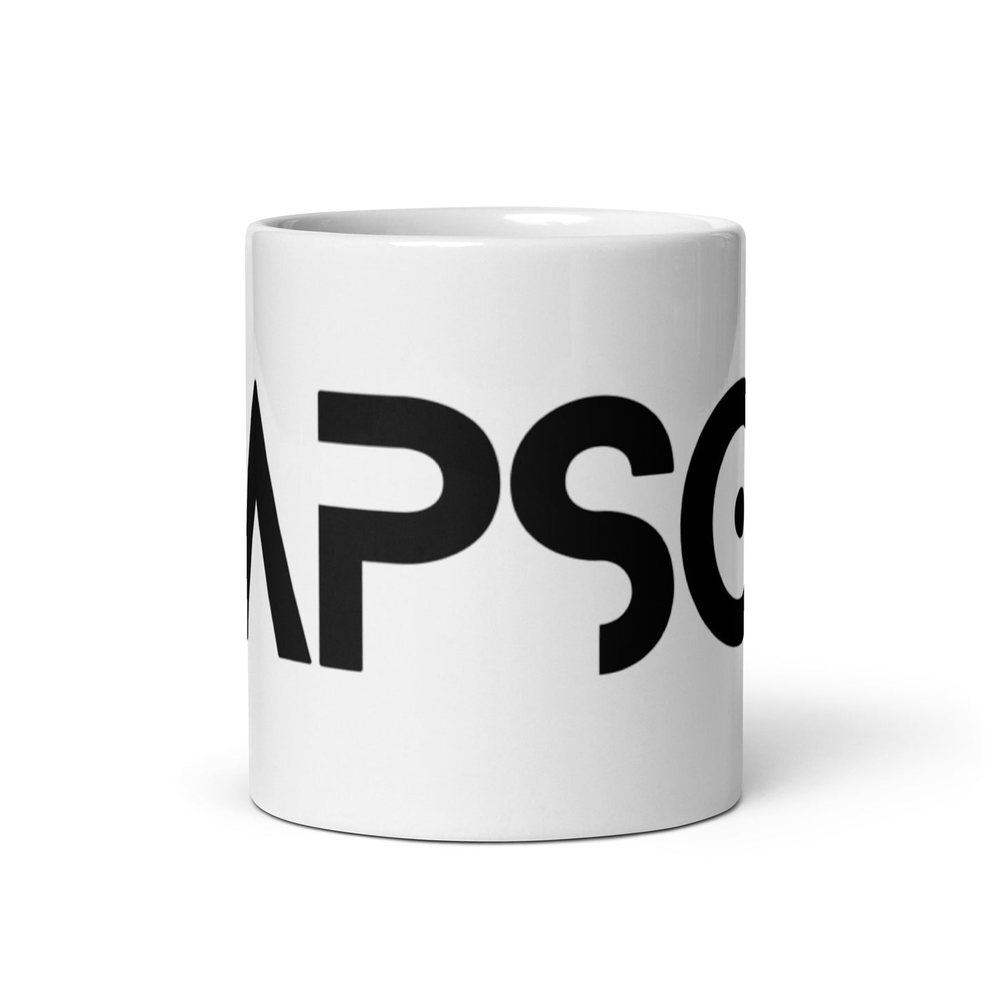 CapSol - black text - White glossy mug