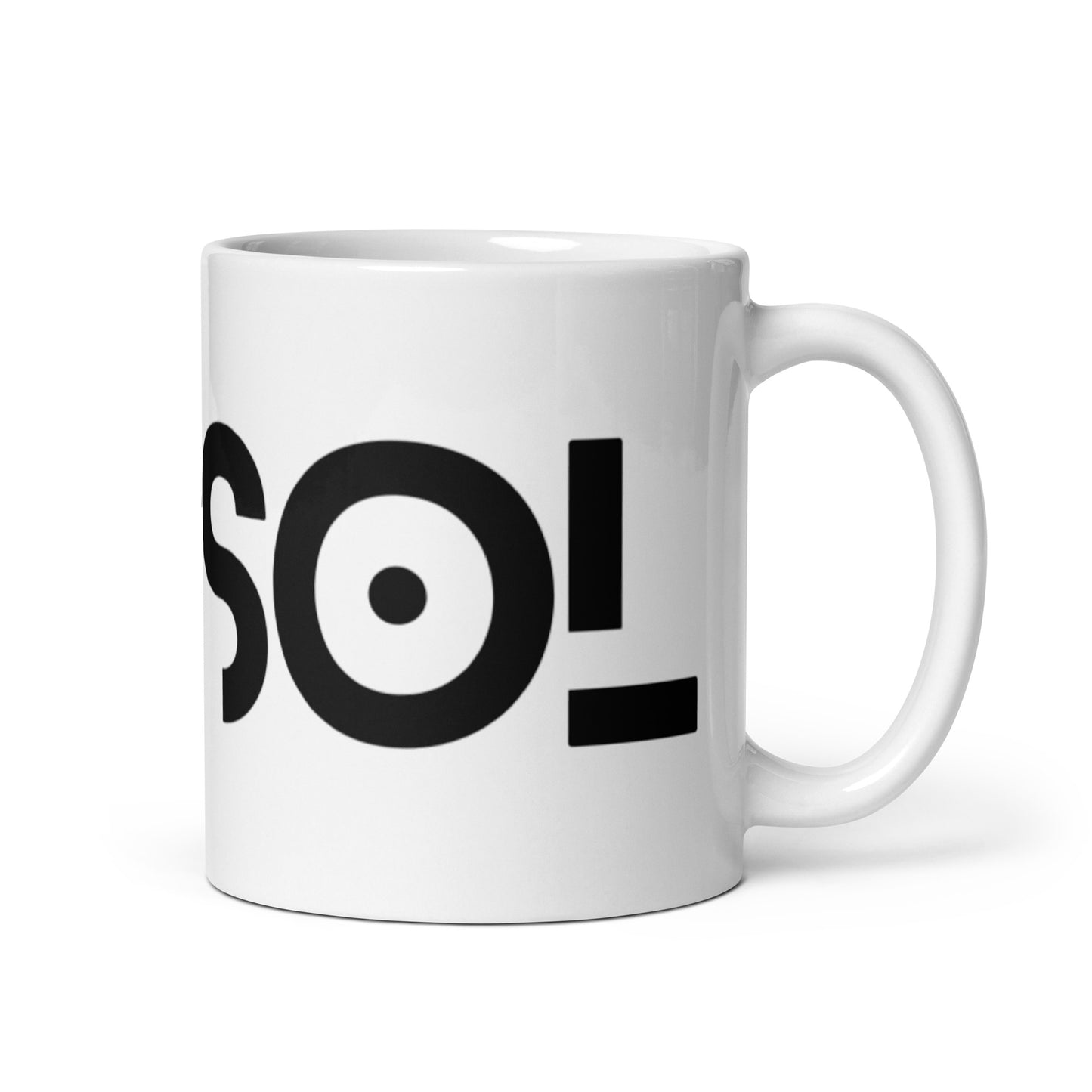 CapSol - black text - White glossy mug