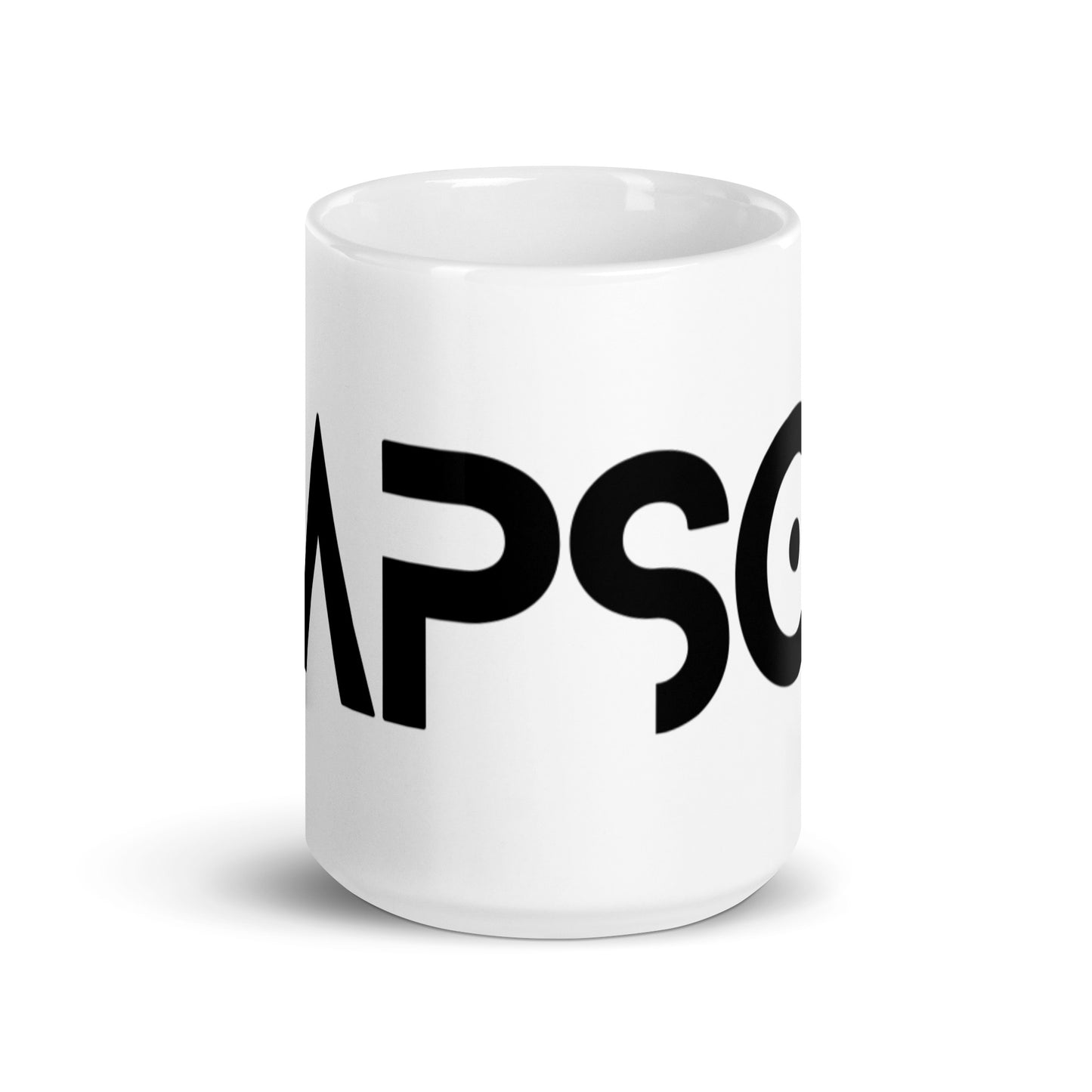 CapSol - black text - White glossy mug