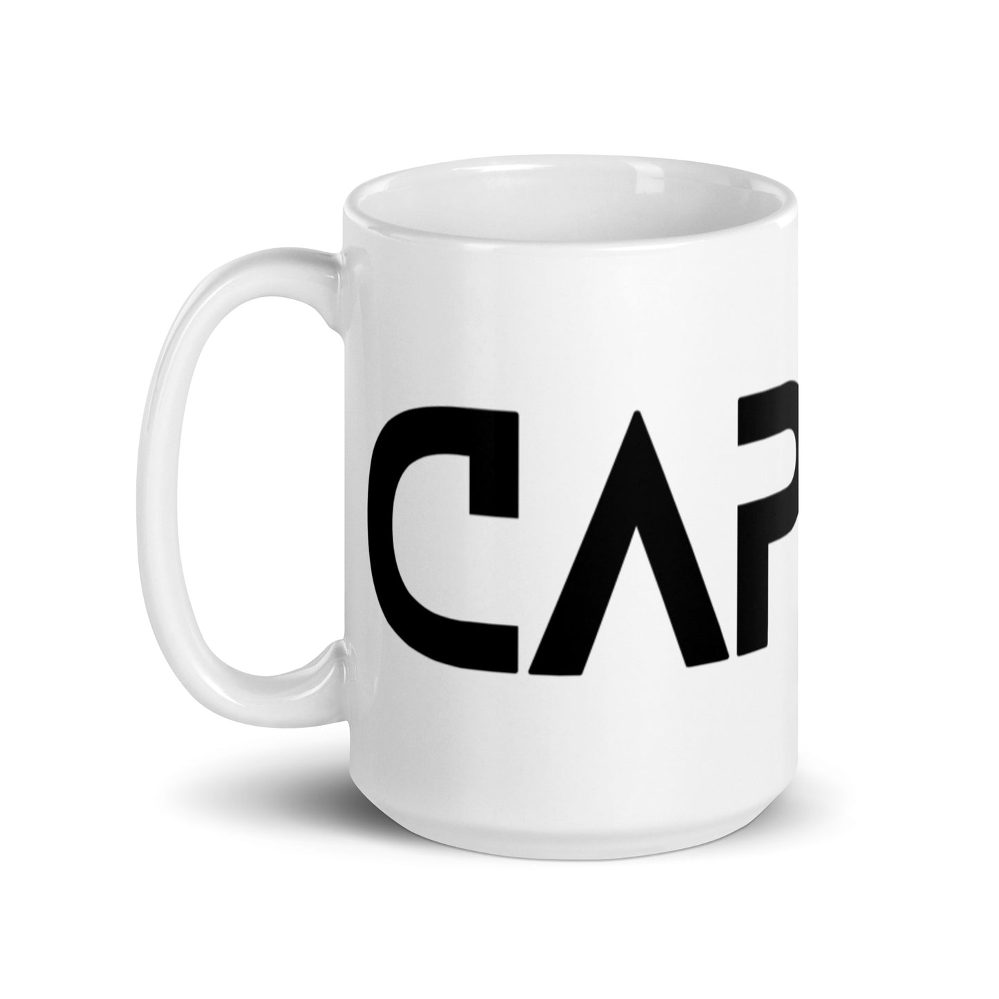 CapSol - black text - White glossy mug