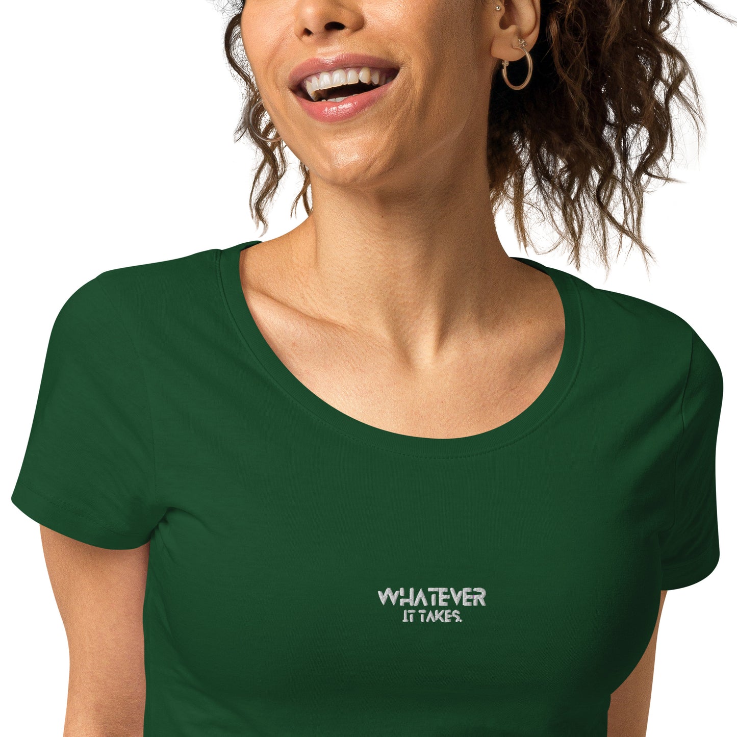 Whatever it takes (front) - white thread - Women’s basic organic t-shirt