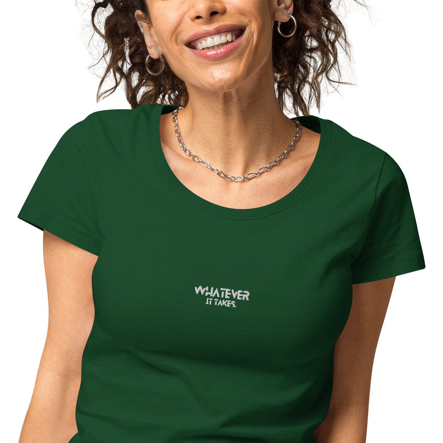 Whatever it takes (front) - white thread - Women’s basic organic t-shirt