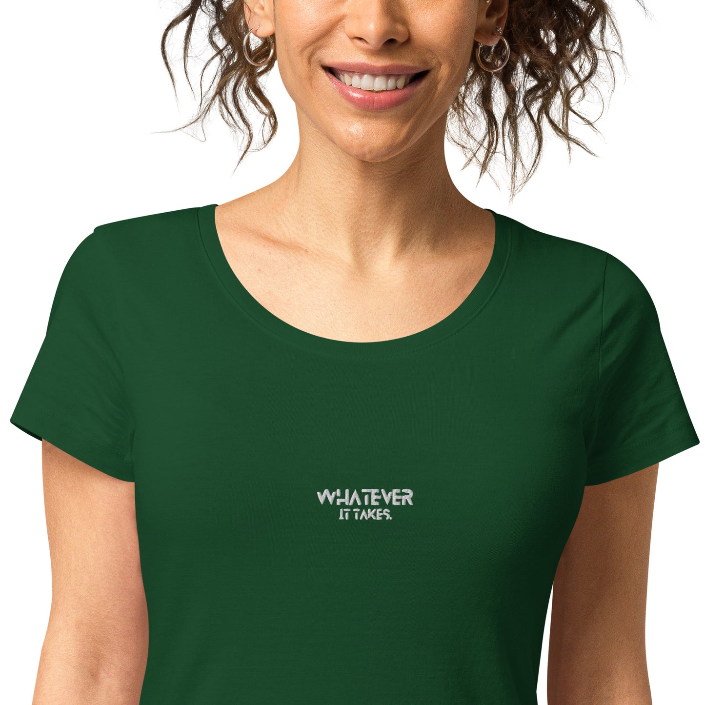 Whatever it takes (front) - white thread - Women’s basic organic t-shirt