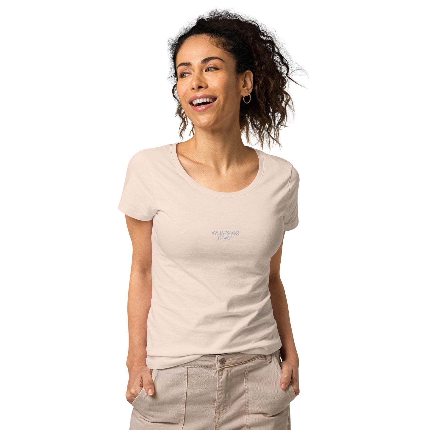 Whatever it takes (front) - white thread - Women’s basic organic t-shirt