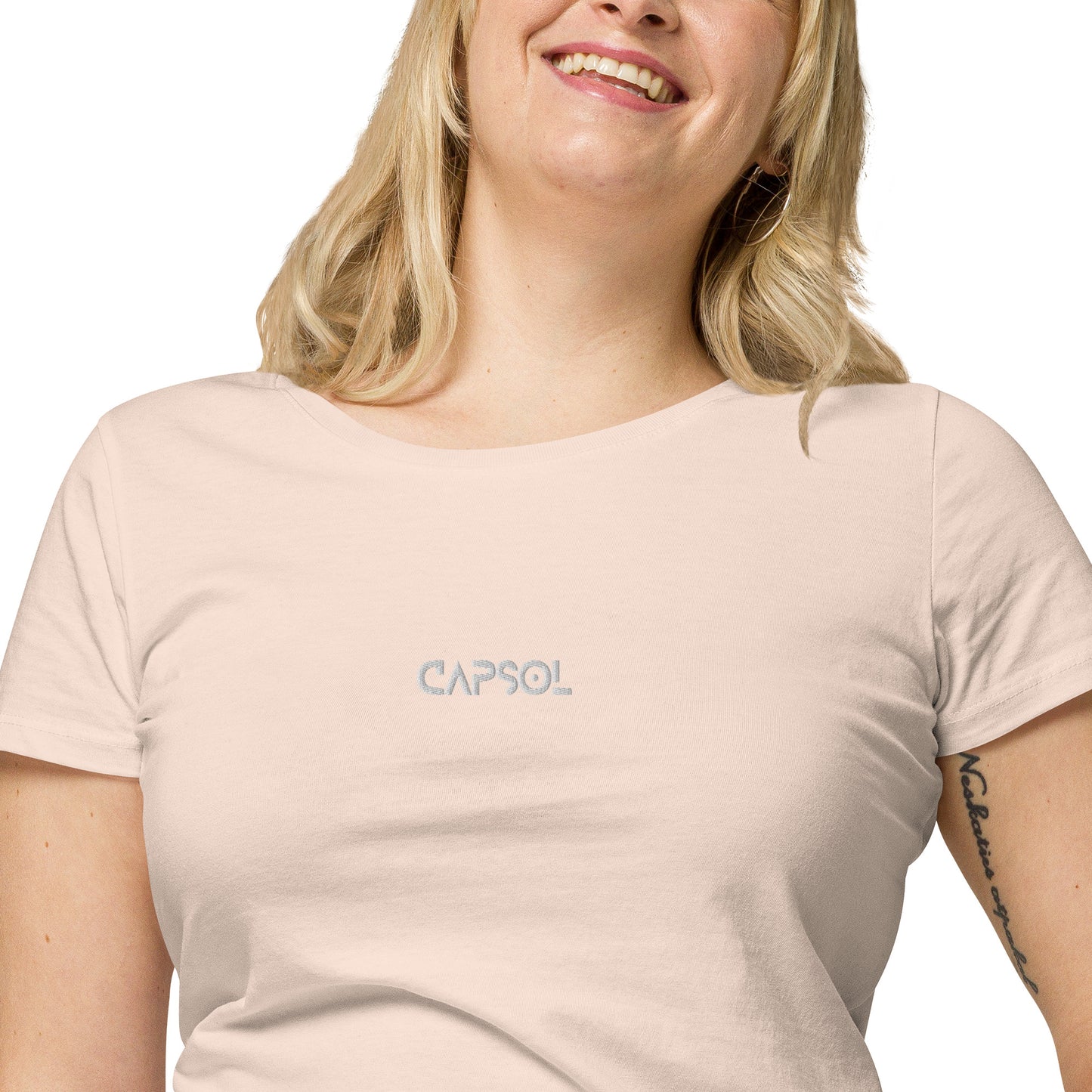 CapSol (front) - white thread - Women’s basic organic t-shirt