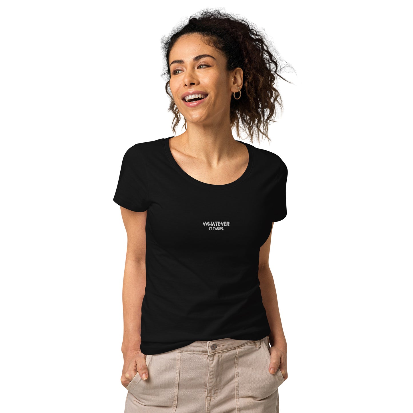 Whatever it takes (front) - white thread - Women’s basic organic t-shirt