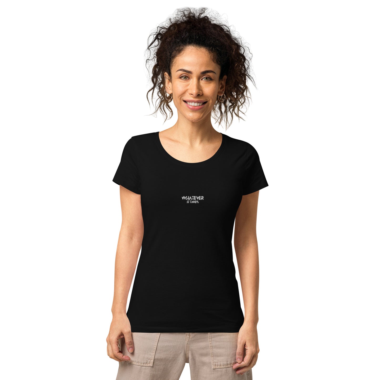 Whatever it takes (front) - white thread - Women’s basic organic t-shirt