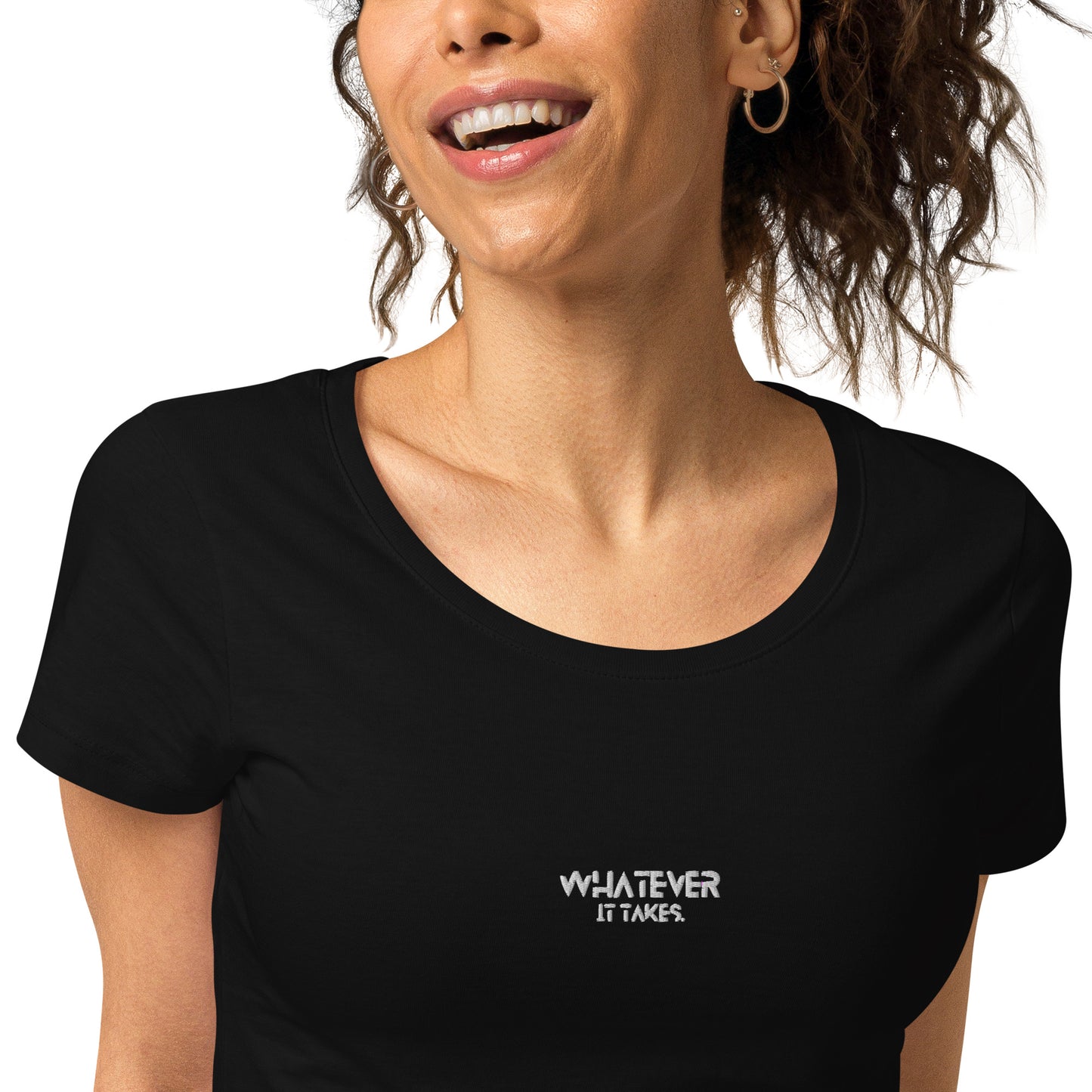 Whatever it takes (front) - white thread - Women’s basic organic t-shirt