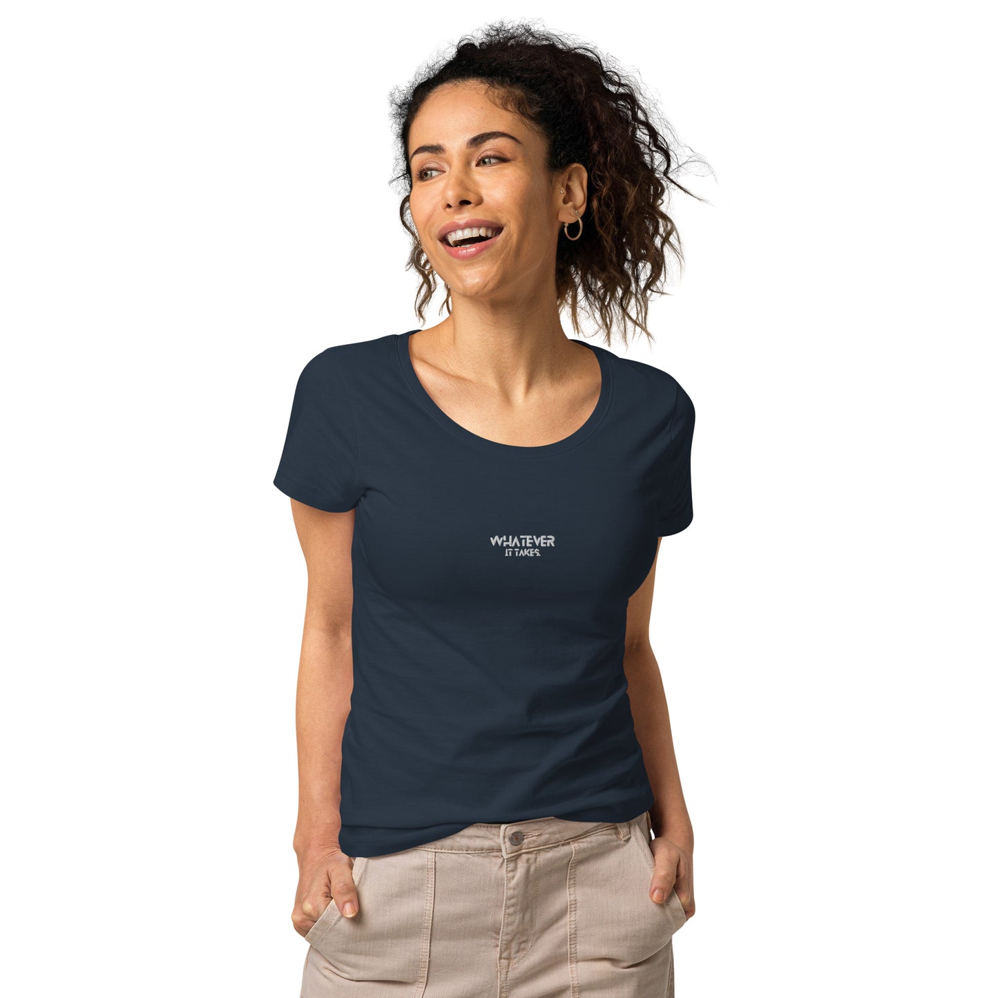 Whatever it takes (front) - white thread - Women’s basic organic t-shirt